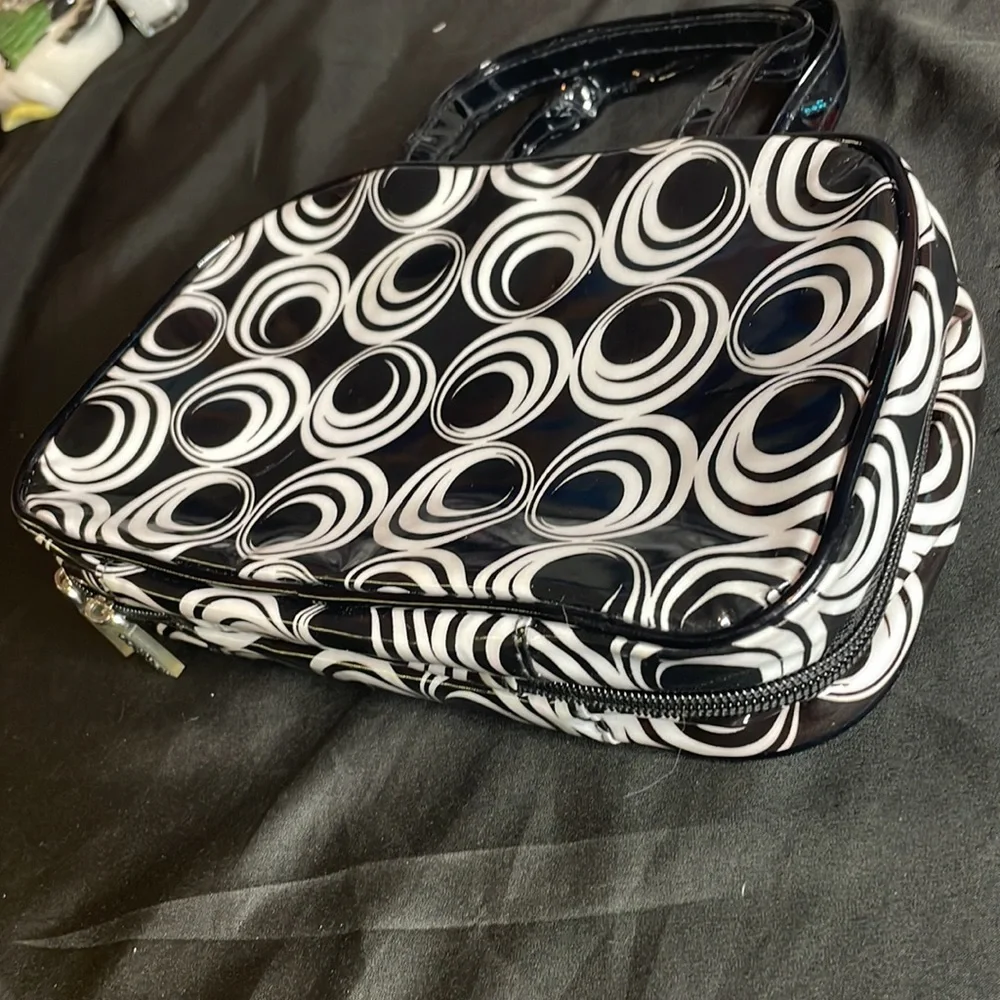 Scunci Makeup‎ Cosmetic Bag, Black/White Pattern